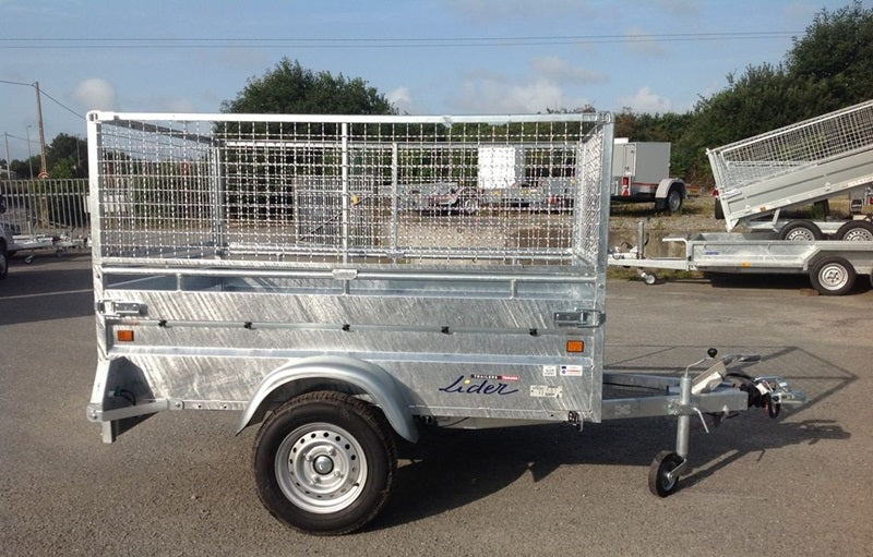 Remorque Lider robuste avec 4 freins – PTAC 750 kg – 200 x 134 cm – 1 essieu