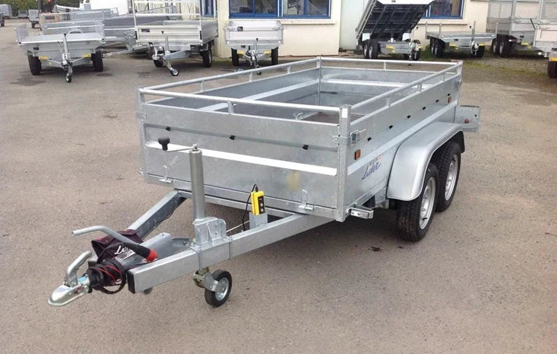 Remorque benne Lider robuste, PTAC 1500 kg, double essieu avec freins