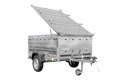 Remorque légère 200x125 UNITRAILER GARDEN 201 KIPP avec côtés BIS et couverture en aluminium