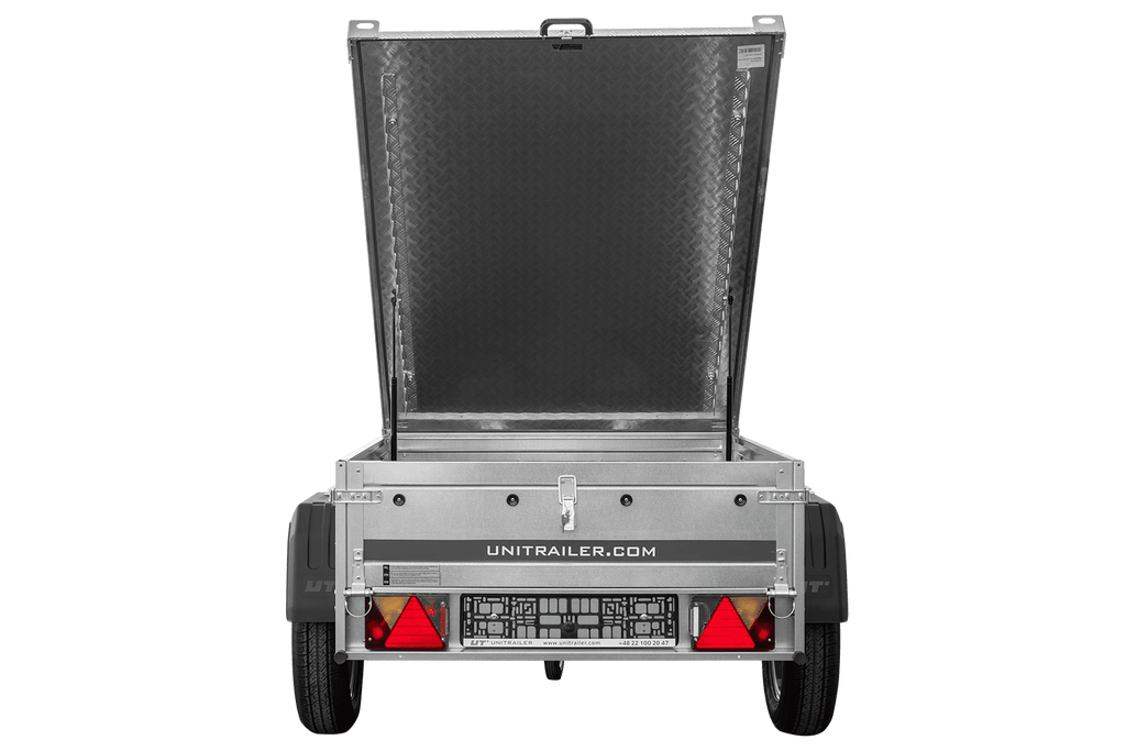 Remorque simple essieu 750 kg PTAC 150x106 Garden Trailer 150 KIPP avec capot aluminium