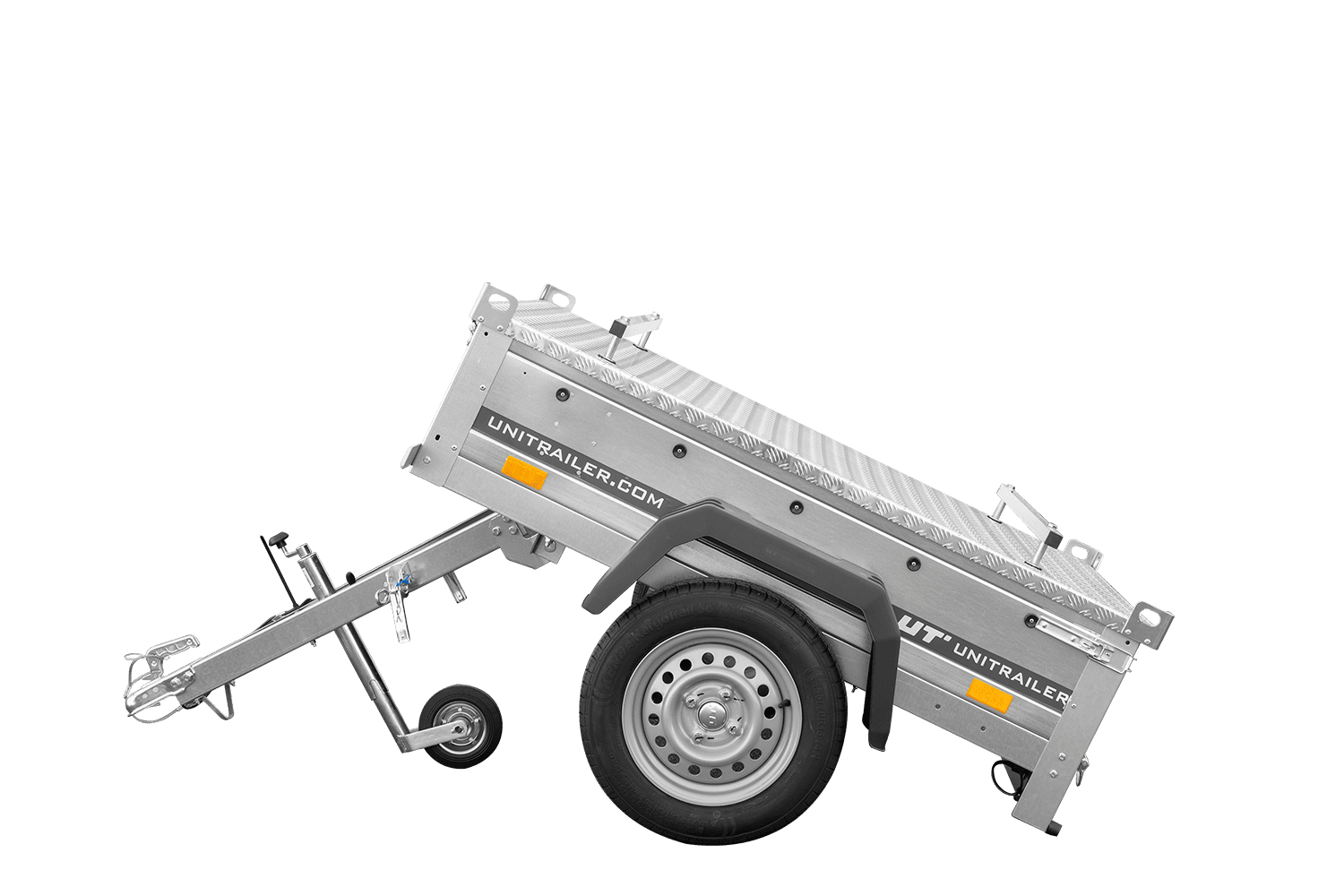 Remorque simple essieu 750 kg PTAC 150x106 Garden Trailer 150 KIPP avec capot aluminium