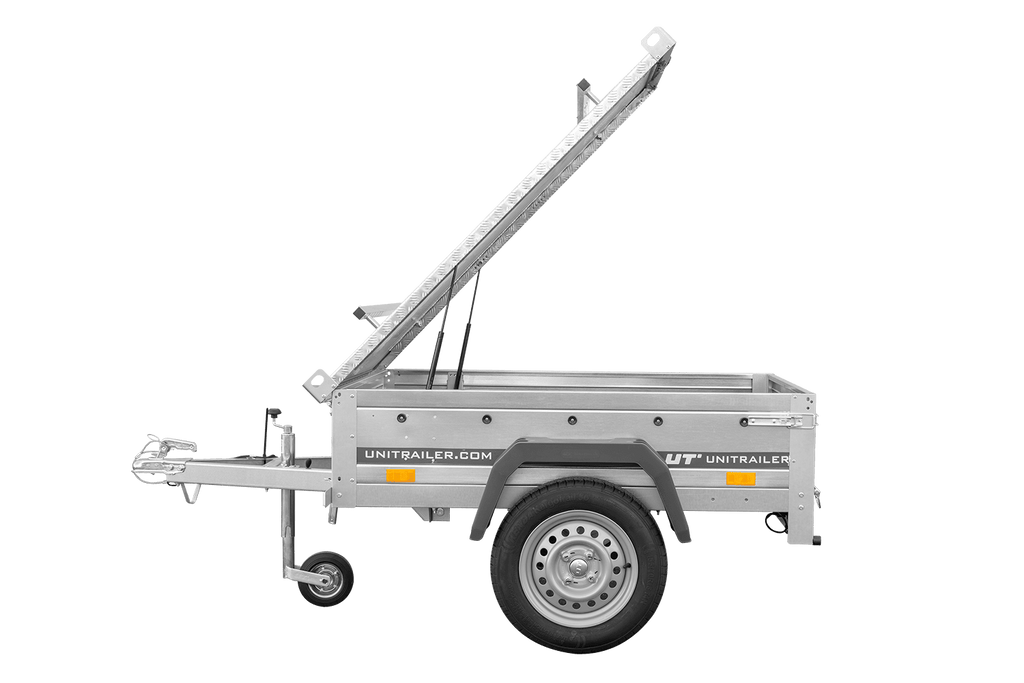 Remorque simple essieu 750 kg PTAC 150x106 Garden Trailer 150 KIPP avec capot aluminium
