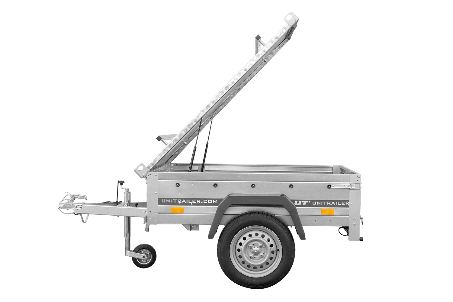 Remorque simple essieu 750 kg PTAC 150x106 Garden Trailer 150 KIPP avec capot aluminium