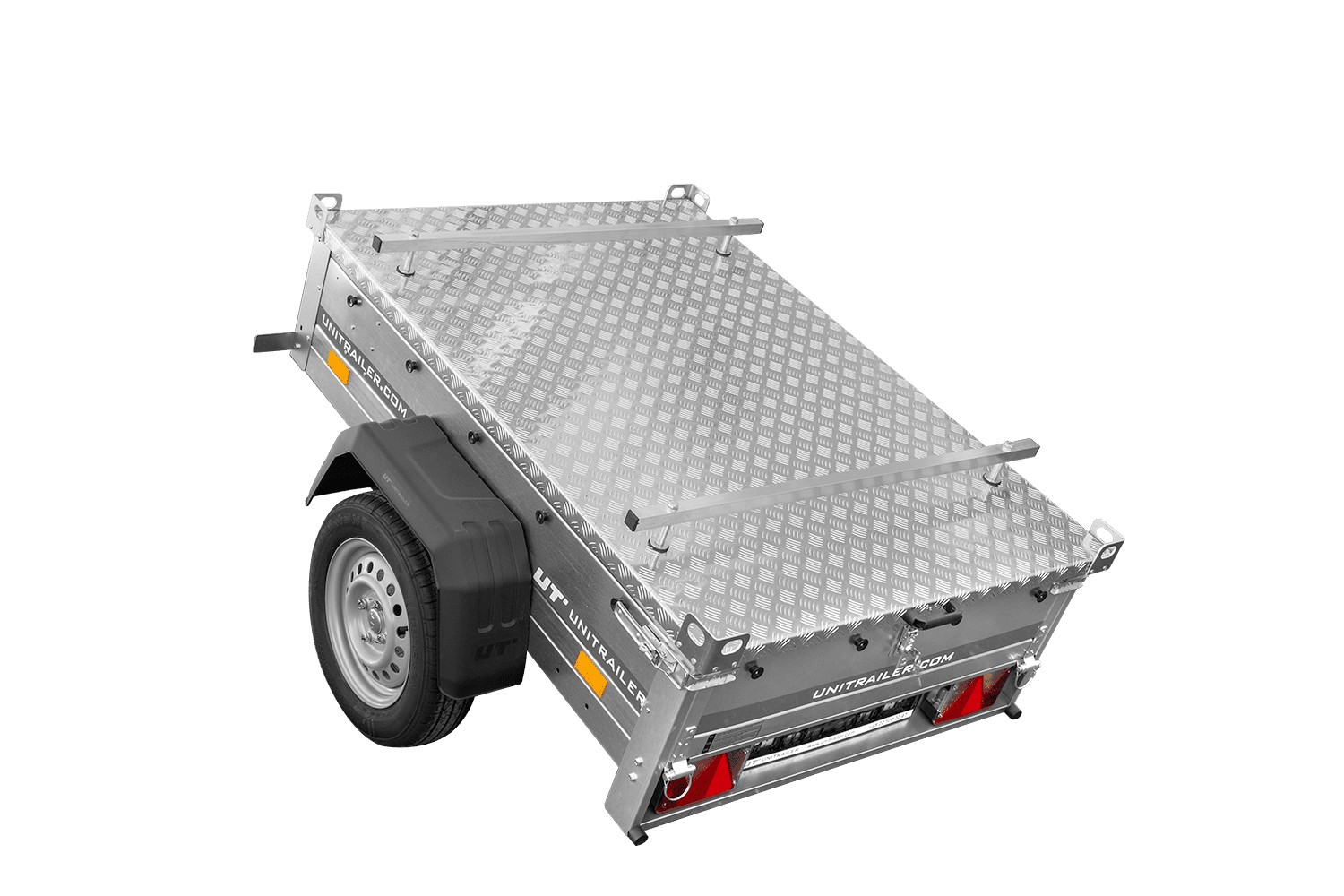 Remorque simple essieu 750 kg PTAC 150x106 Garden Trailer 150 KIPP avec capot aluminium