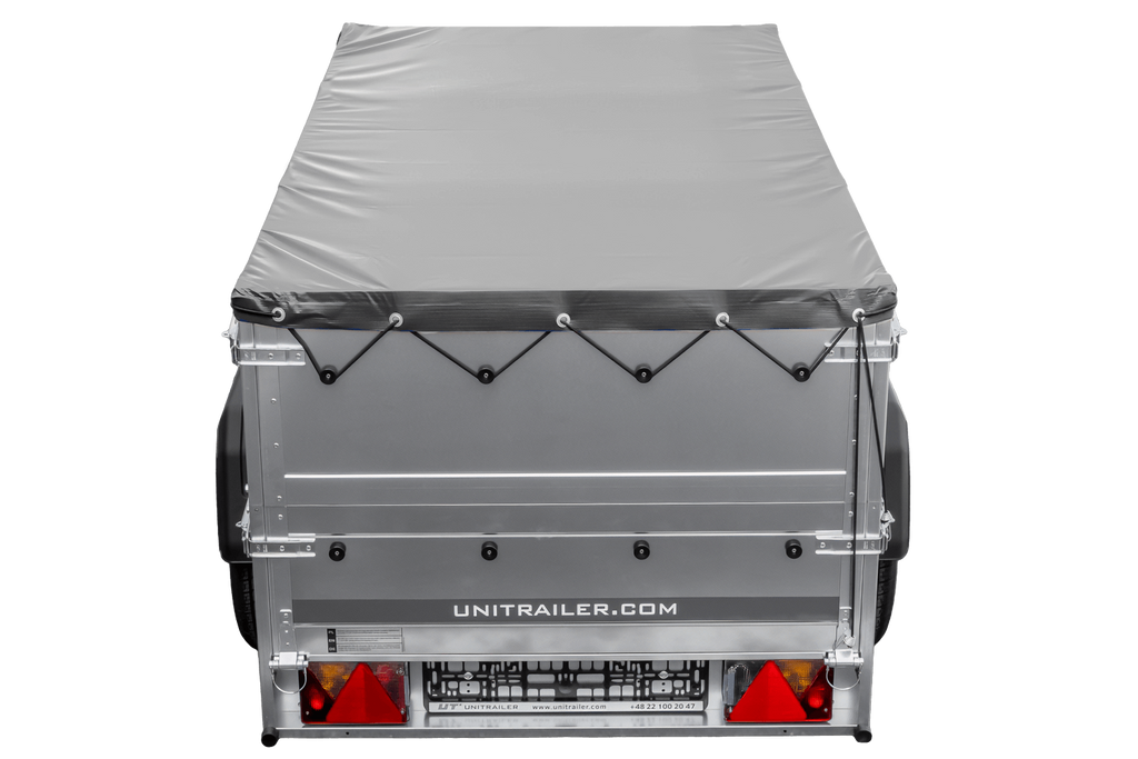 Remorque neuve 200x106 avec bâche plate, rehausses de ridelles et roue jockey - Garden Trailer 200 KIPP
