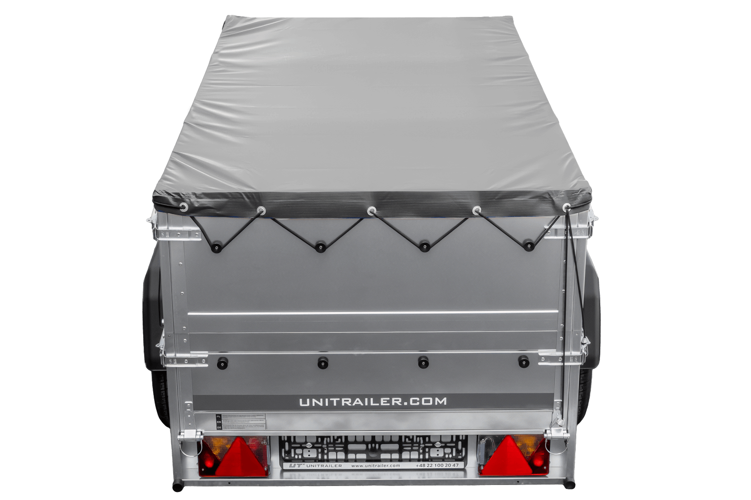 Remorque neuve 200x106 avec bâche plate, rehausses de ridelles et roue jockey - Garden Trailer 200 KIPP