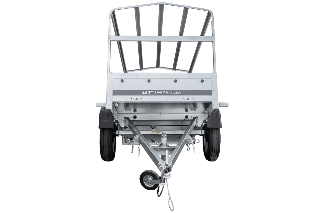 Remorque automobile Garden Trailer 200 KIPP 200 x 106 cm avec bâche haute, arceau et roue jockey PTAC 500 kg