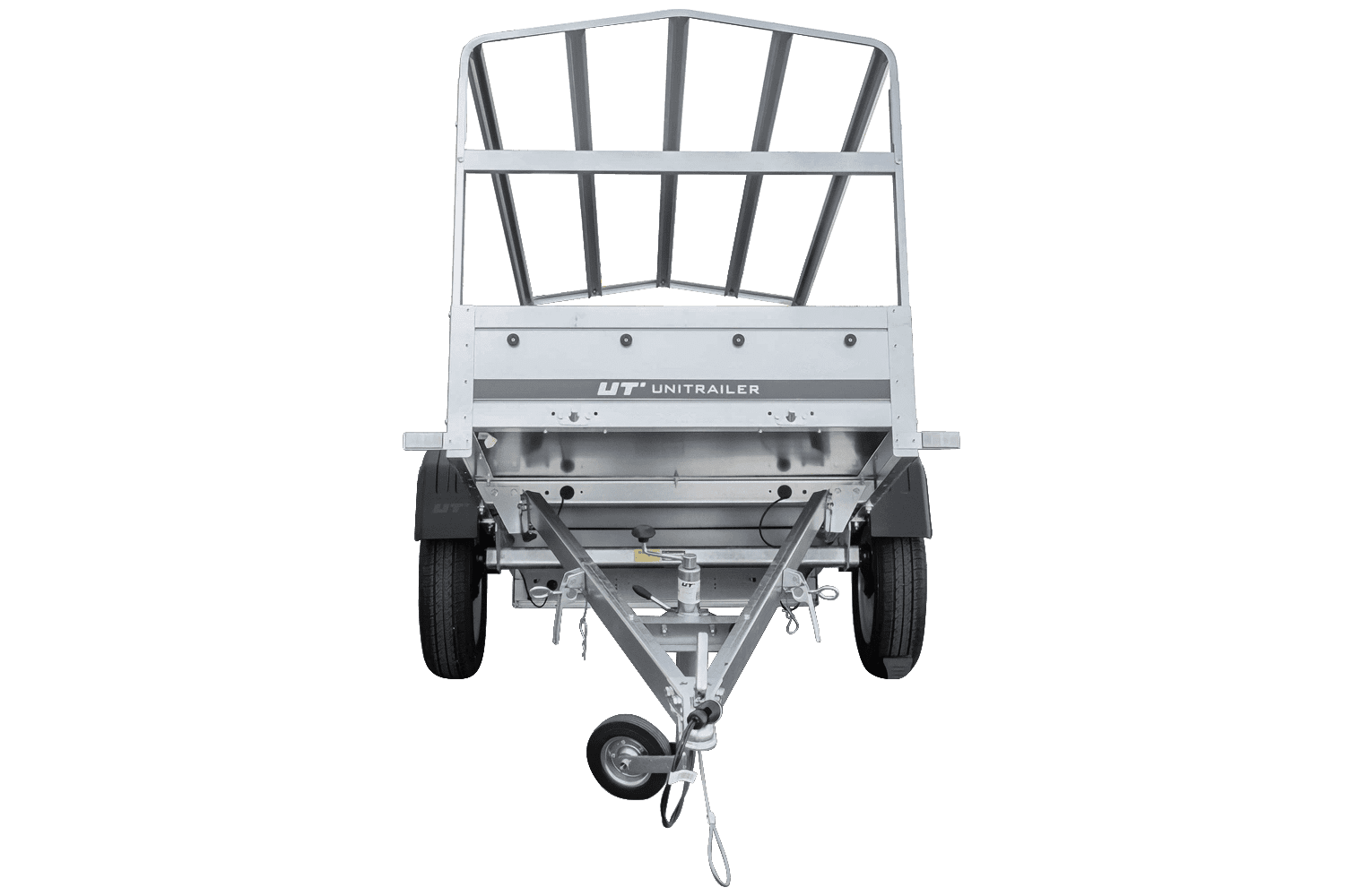 Remorque automobile Garden Trailer 200 KIPP 200 x 106 cm avec bâche haute, arceau et roue jockey PTAC 500 kg