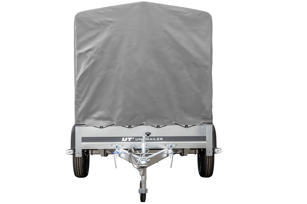 Remorque routière avec bâche haute (110 cm), arceau (110 cm) et roue jockey 230x125 Garden Trailer 230 KIPP