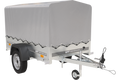 Remorque 750 kg 200 x 125 avec bâche haute et arceau Garden Trailer 201 KIPP