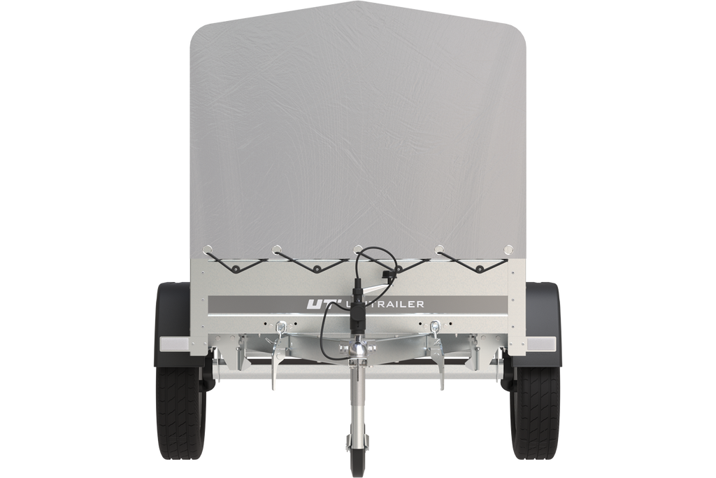 Remorque 750 kg 200 x 125 avec bâche haute et arceau Garden Trailer 201 KIPP